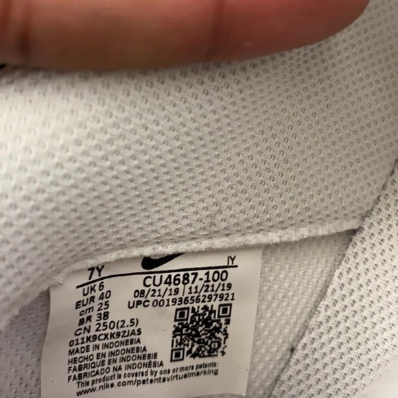 Nike Air Force 1 low zebra print Gs - Picture 3 of 3